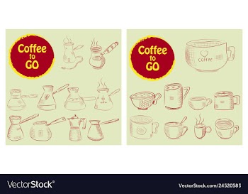 Set of doodle hand drawn sketches isolated on vector image