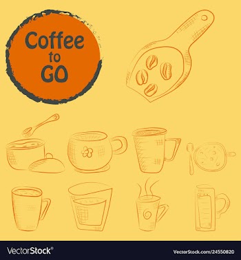 Set of doodle hand drawn sketches isolated on vector image