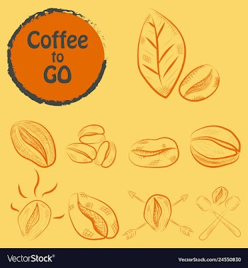 Set of doodle hand drawn sketches isolated on vector image