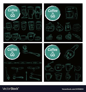 Set of doodle hand drawn sketches isolated on vector image