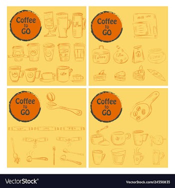 Set of doodle hand drawn sketches isolated on vector image