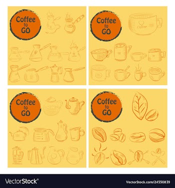 Set of doodle hand drawn sketches isolated on vector image