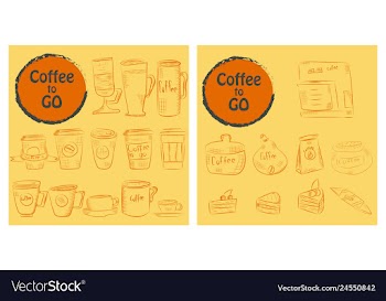 Set of doodle hand drawn sketches isolated on vector image