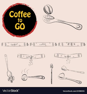 Set of doodle hand drawn sketches isolated on vector image