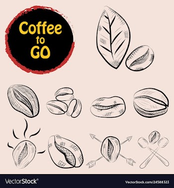 Set of doodle hand drawn sketches isolated on vector image