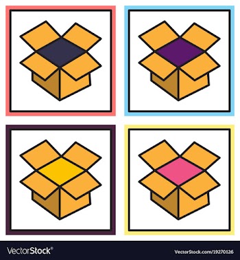 Set of dropbox color icon realistic icon or logo vector image