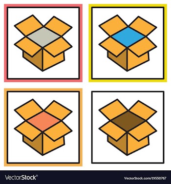 Set of dropbox color icon realistic icon or logo vector image