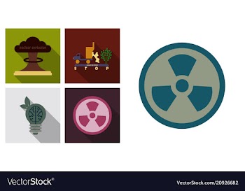 Set of ecology icons in flat style with shadow vector image