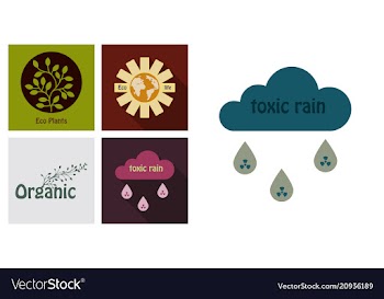 Set of ecology icons in flat style with shadow vector image