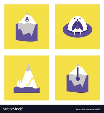 Set of ecology icons on color backgrounds square vector image