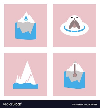 Set of ecology icons on color backgrounds square vector image