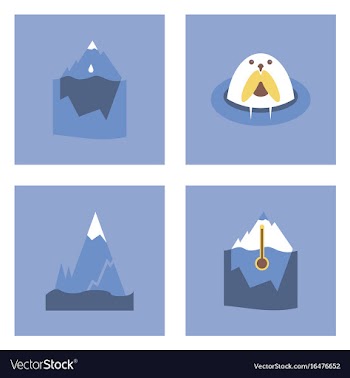 Set of ecology icons on color backgrounds square vector image