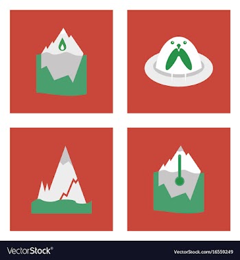 Set of ecology icons on color backgrounds square vector image