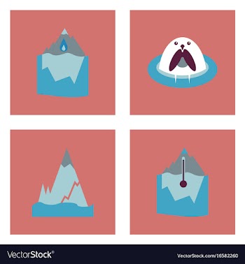 Set of ecology icons on color backgrounds square vector image