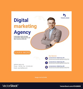 set of editable square banner template car rental