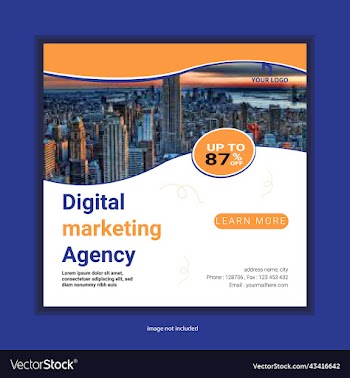set of editable square banner template car rental