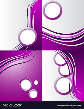 Set of elegant abstract purple background with for vector image