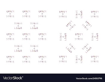 Set of elegant floral elements for your design vector image