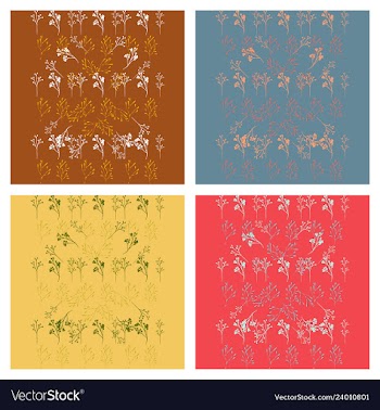 Set of elegant floral elements for your design vector image