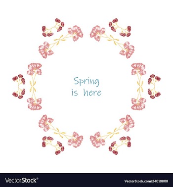 Set of elegant floral elements for your design vector image