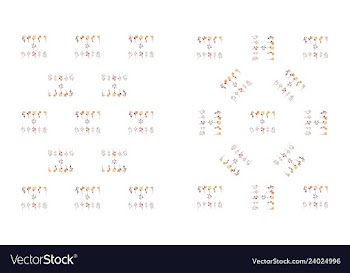 Set of elegant floral elements for your design vector image