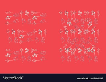 Set of elegant floral elements for your design vector image