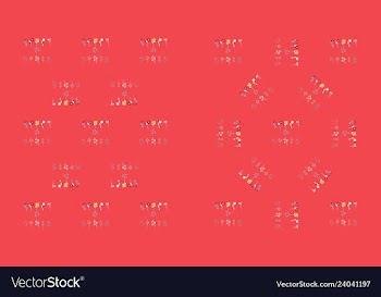 Set of elegant floral elements for your design vector image