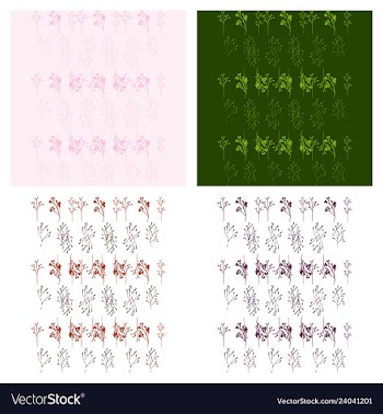 Set of elegant floral elements for your design vector image