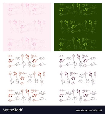 Set of elegant floral elements for your design vector image