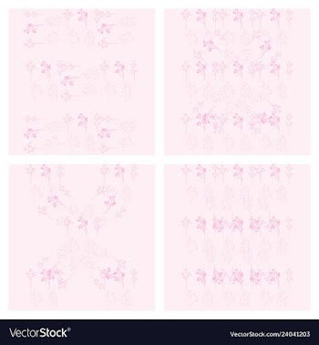 Set of elegant floral elements for your design vector image
