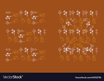 Set of elegant floral elements for your design vector image