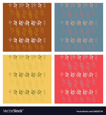 Set of elegant floral elements for your design vector image