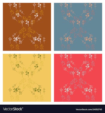 Set of elegant floral elements for your design vector image