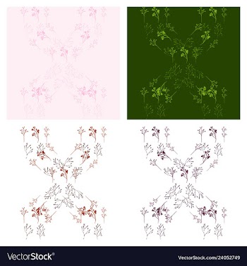 Set of elegant floral elements for your design vector image