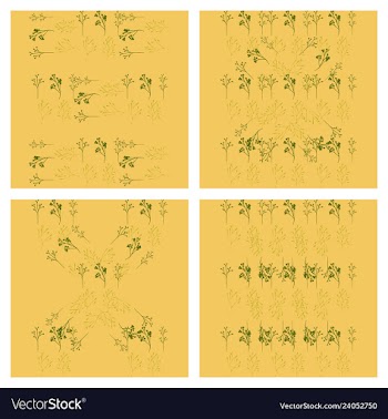 Set of elegant floral elements for your design vector image