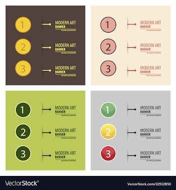 Set of elements of infographics in modert art vector image
