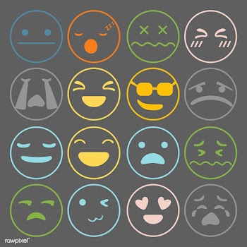 Set of emoji feeling expression | Free stock vector - 476952