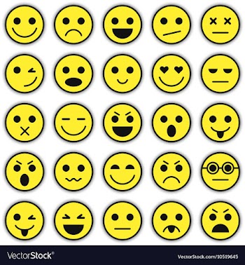 Set of Emoticons Set of Emoji vector image