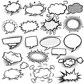 Set of empty comic bubbles Free Vector