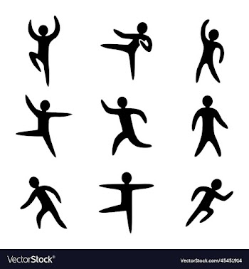 set of exercise man icon