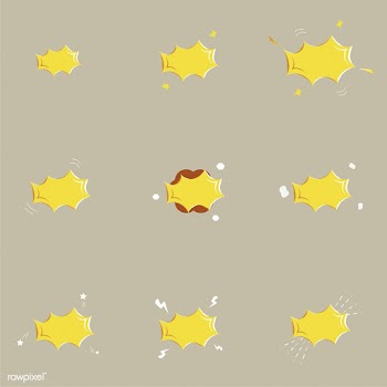 Set of explosion and bang icons | Free stock vector - 60339