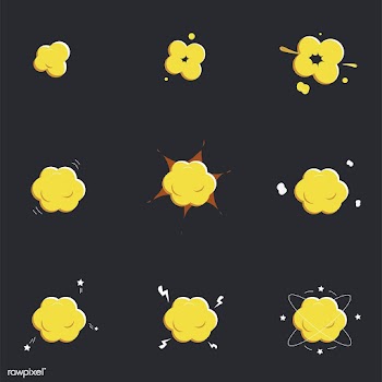Set of explosion vectors | Free stock vector - 60304