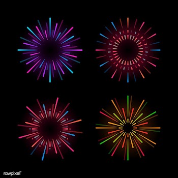 Set of firework explosion vectors | Free stock vector - 532874