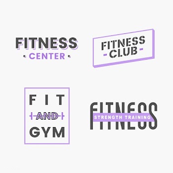 Set of fitness club logo vectors | Free stock vector - 533062
