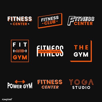 Set of fitness club logo vectors | Free stock vector - 533072