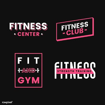 Set of fitness club logo vectors | Free stock vector - 533075