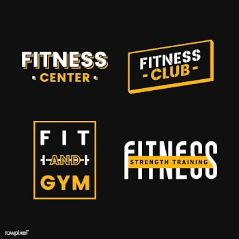 Set of fitness club logo vectors | Free stock vector - 533085