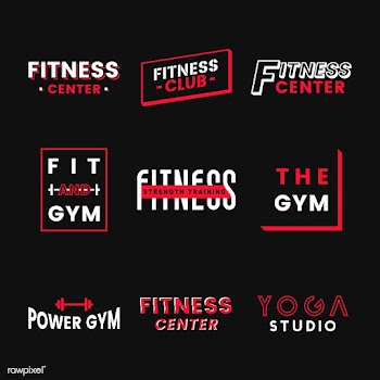 Set of fitness club logo vectors | Free stock vector - 533090