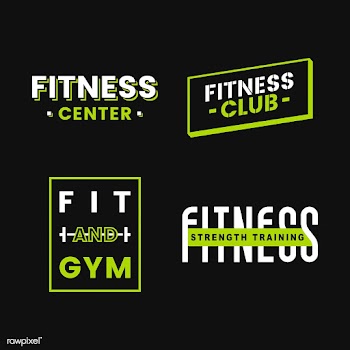 Set of fitness club logo vectors | Free stock vector - 533098