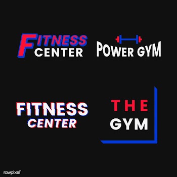 Set of fitness club logo vectors | Free stock vector - 533104